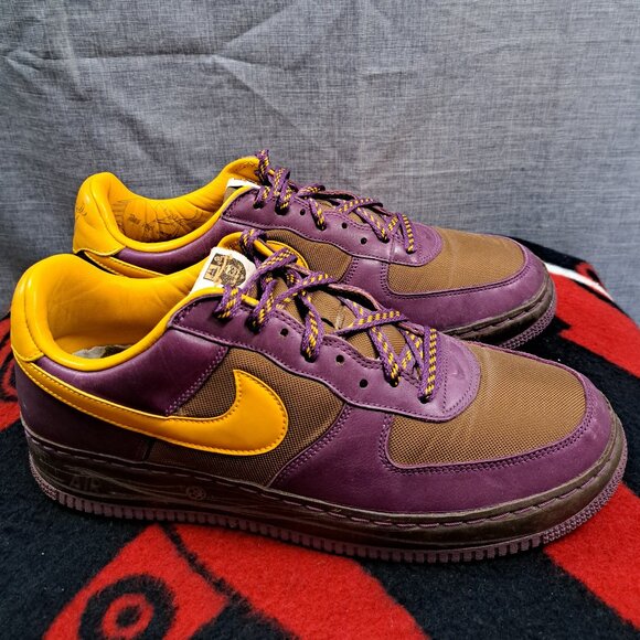 %Size 12 Men Nike Air Force 1 Low Insideout Bison Pro Gold-Vintage A 14 main image 4